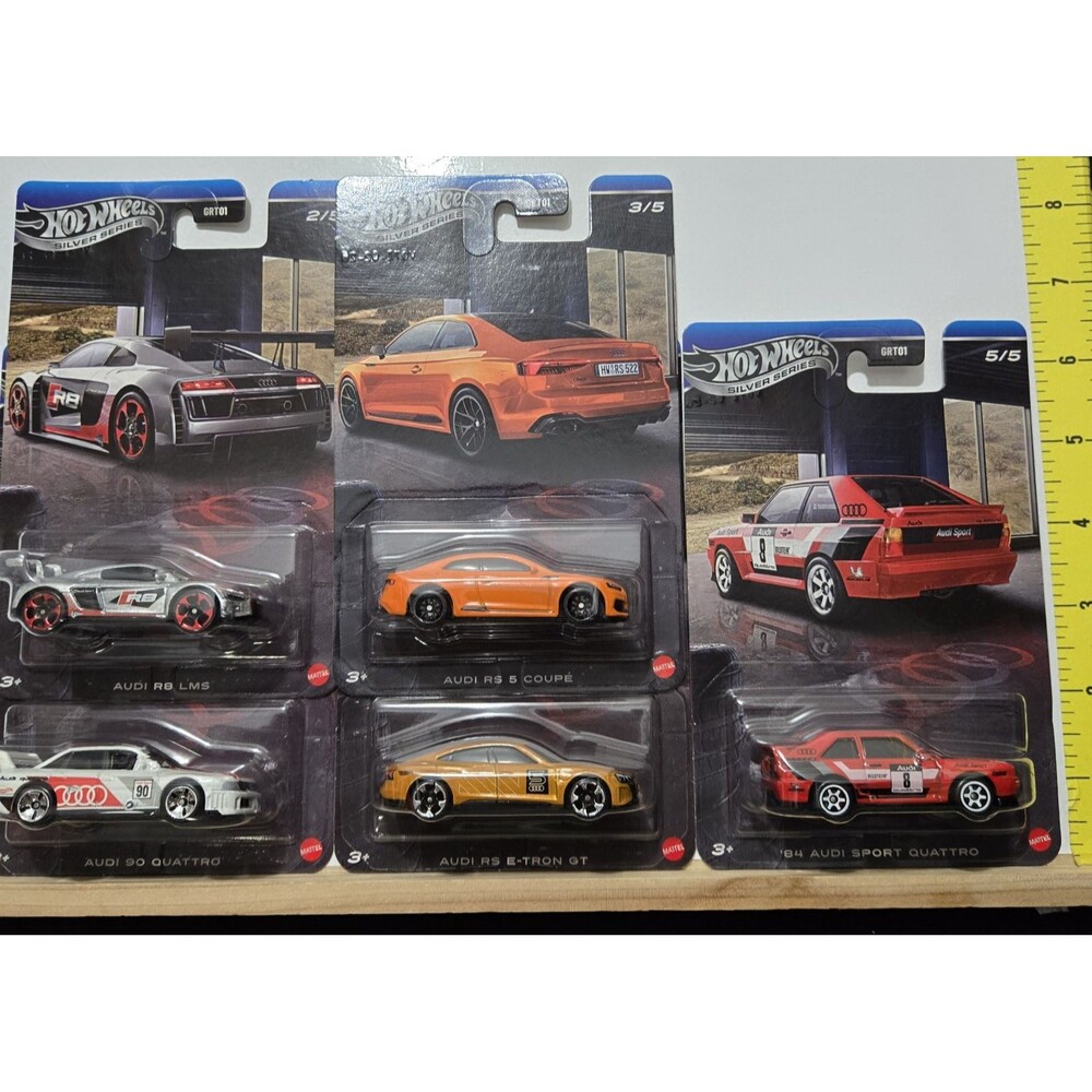 Hot Wheels 2026 Silver Series Audi Set of 5